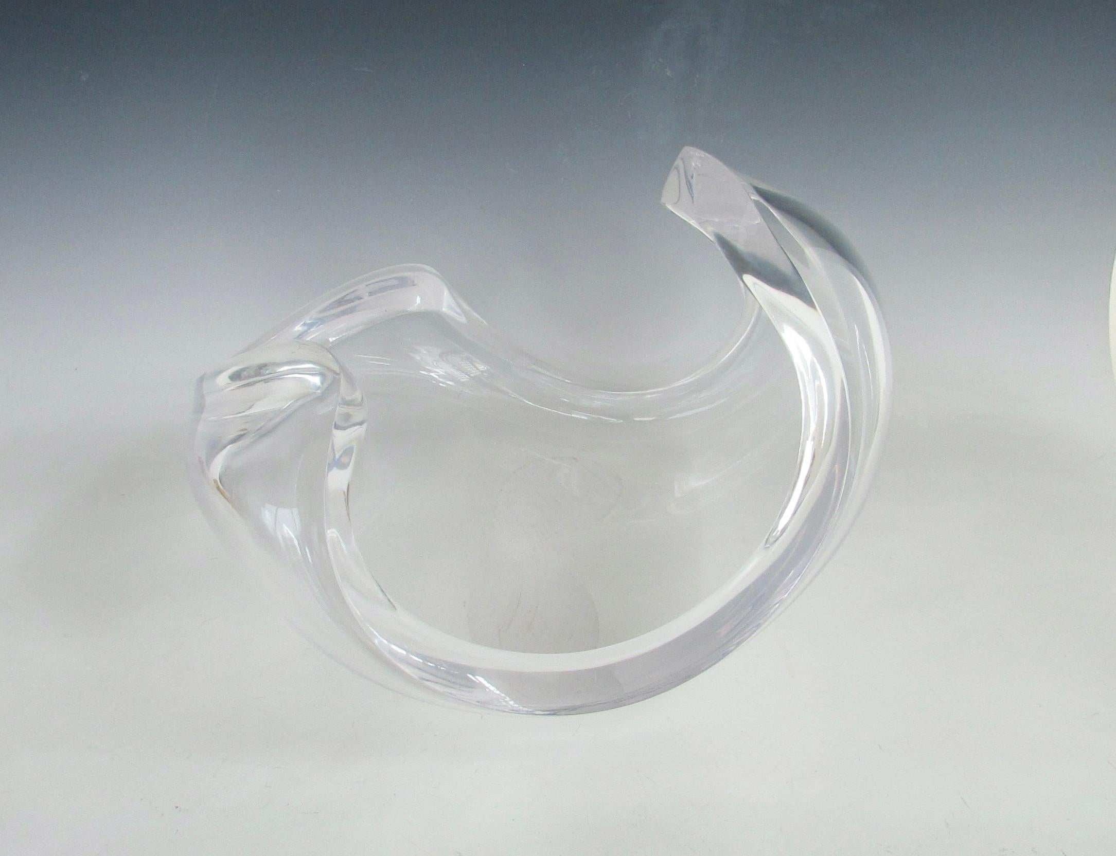 Große Welle Astrolite Lucite Statement-Schale von Ritts (Poliert) im Angebot