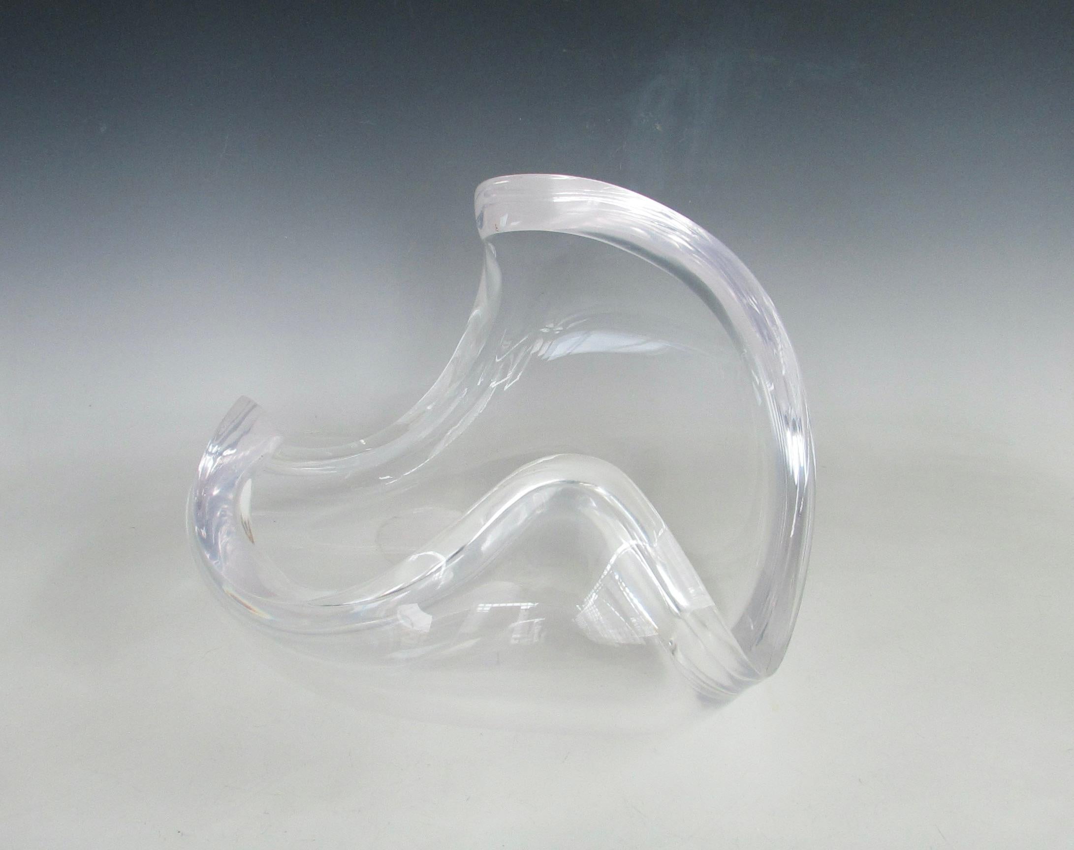Große Welle Astrolite Lucite Statement-Schale von Ritts im Zustand „Gut“ im Angebot in Ferndale, MI