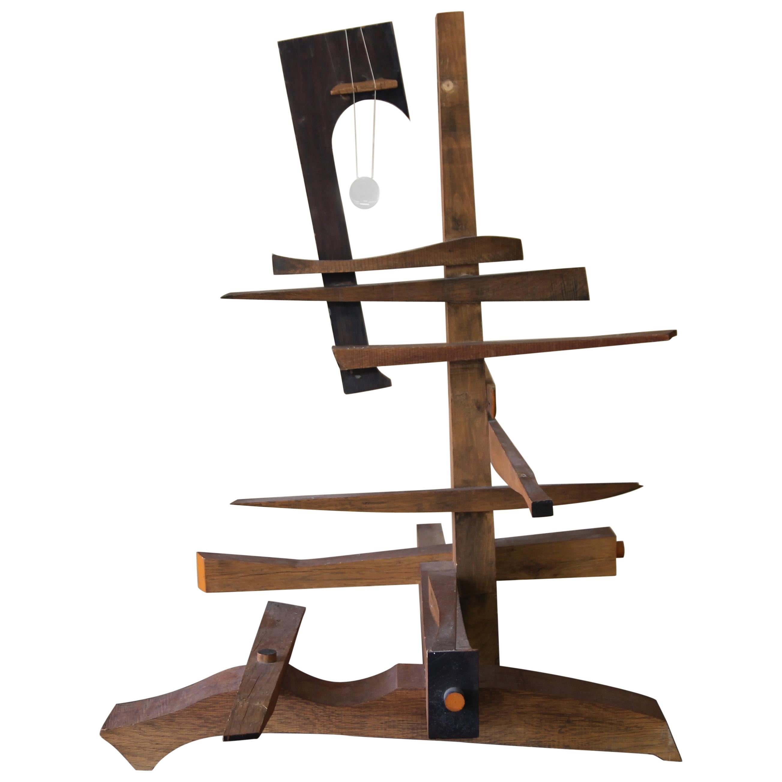 Great Wood Sculpture by the Artist Sidney Rose For Sale