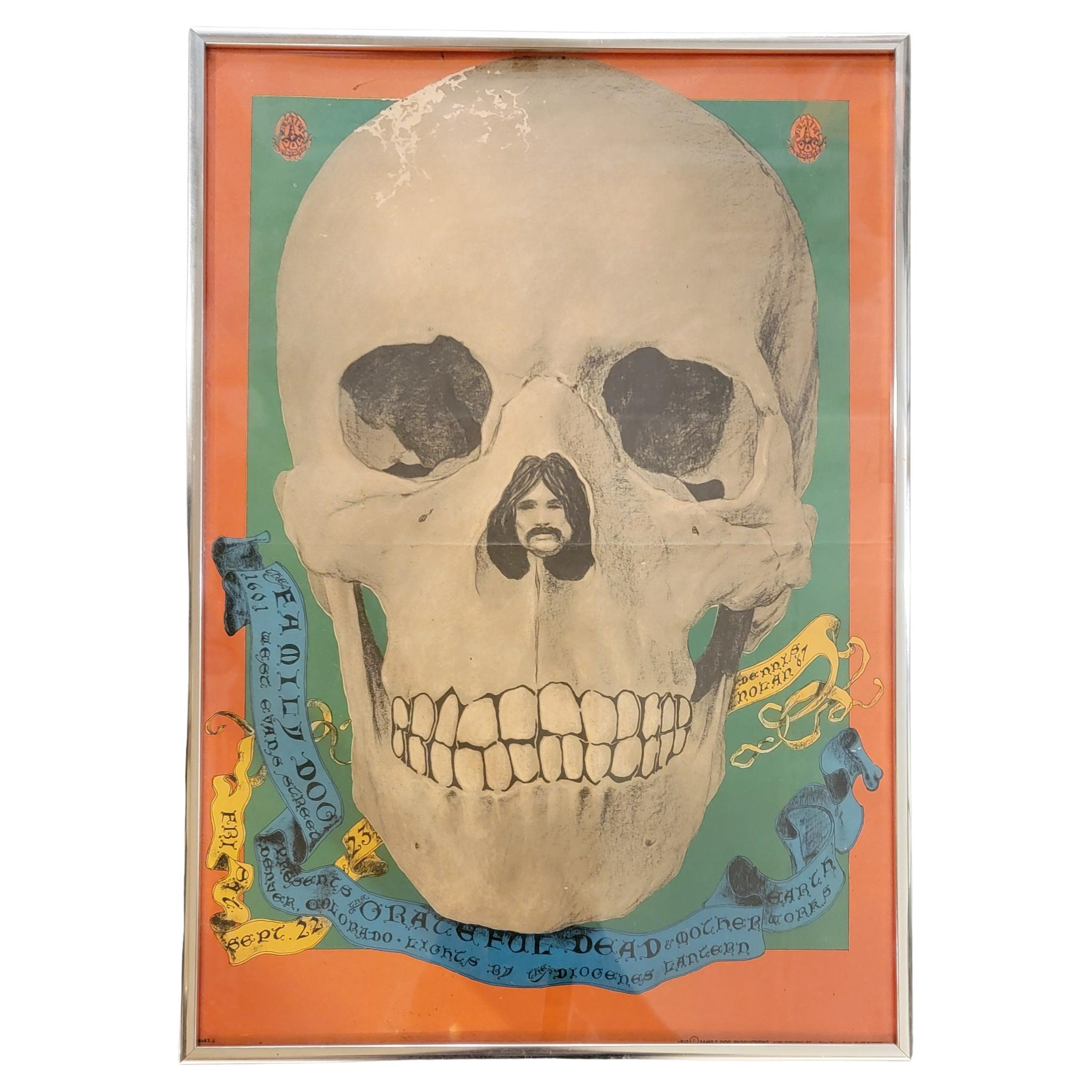 Greatful Dead The Family Dog Origianal Framed Poster For Sale