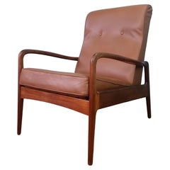 Greaves & Thomas Mid Century Leather Lounge Chair