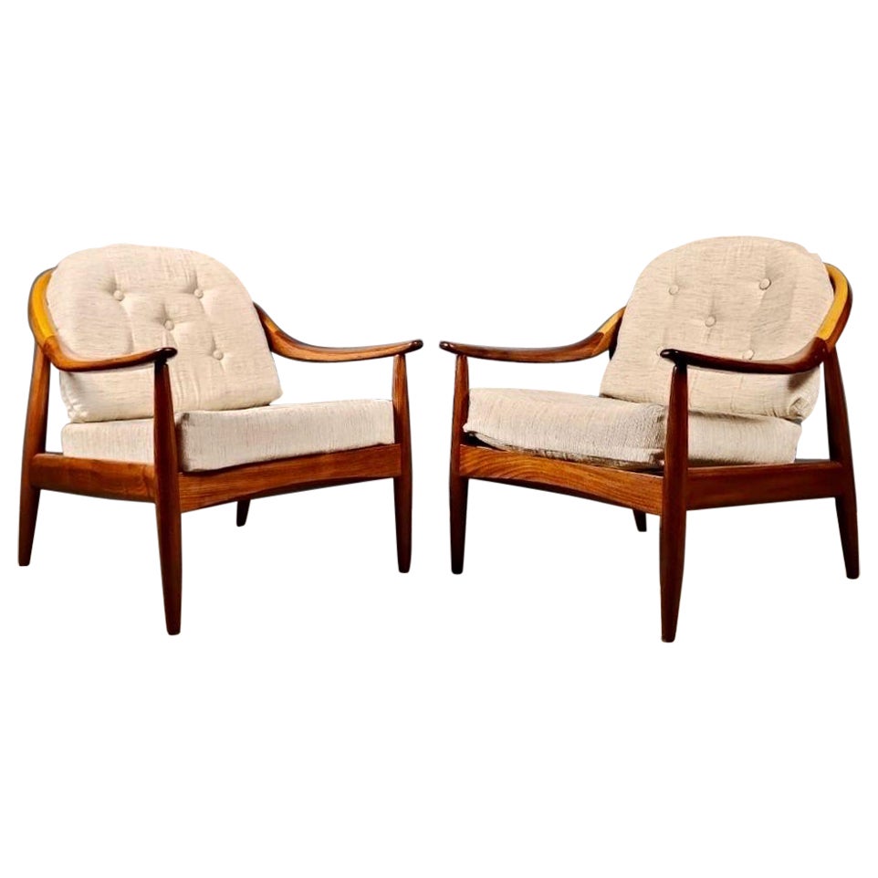 Greaves 
Thomas Pair Of Lounge Chairs Mid Century Vintage Retro MCM