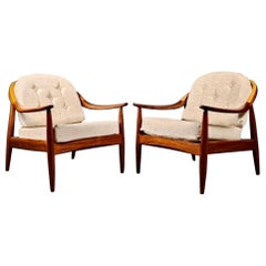 Greaves & Thomas Pair Of Lounge Chairs Mid Century Vintage Retro MCM