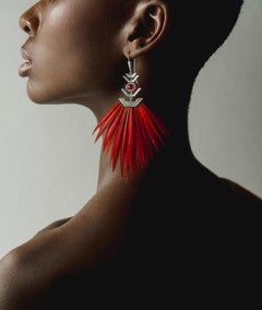 Greca Earrings: Ancient Mayan Elegance  in 14k Yellow Gold