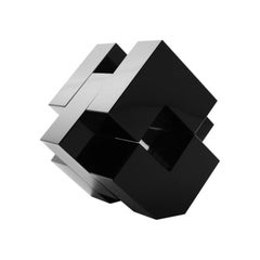 GRECA, Handcrafted Contemporary Obsidian Sculpture (Mini) by Rebeca Cors