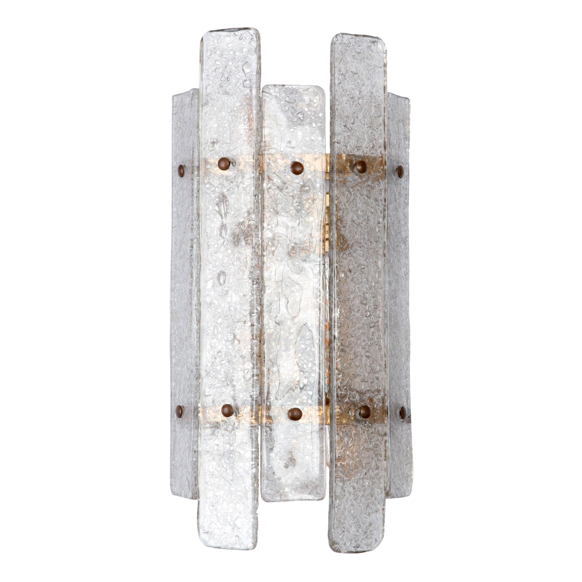 Greca Murano Glass Wall Sconce For Sale