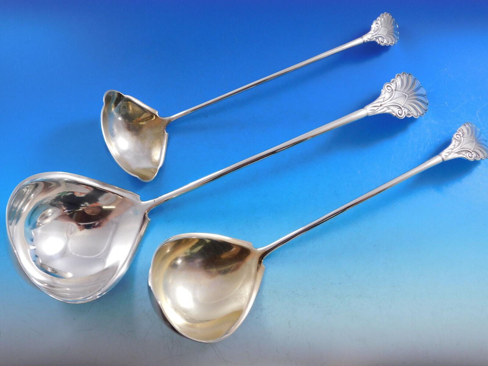 Argento 925 Servizio di posate in argento sterling Grecian by Gorham Raro, circa 1861, 140 pezzi in vendita
