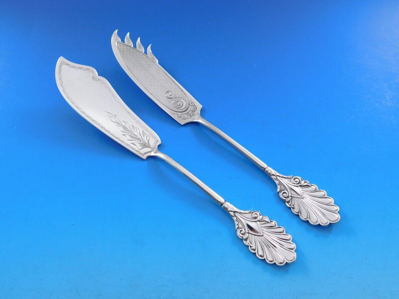 Servizio di posate in argento sterling Grecian by Gorham Raro, circa 1861, 140 pezzi in vendita 1