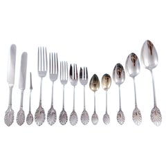 Antique Grecian by Gorham Sterling Silver Flatware Service Rare circa 1861 Early 140 pcs
