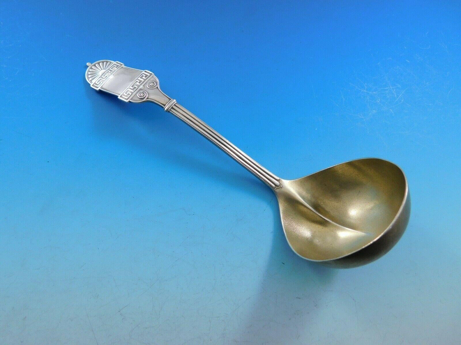 Griechisches Sterlingsilber-Besteckservice von Wendt, 50 Teile, selten, Anfang des Jahrhunderts 3