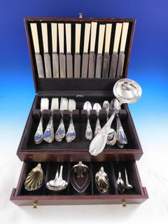 Grecian by Whiting Sterling Silver Flatware Service Set 58 Pieces Rare Figural