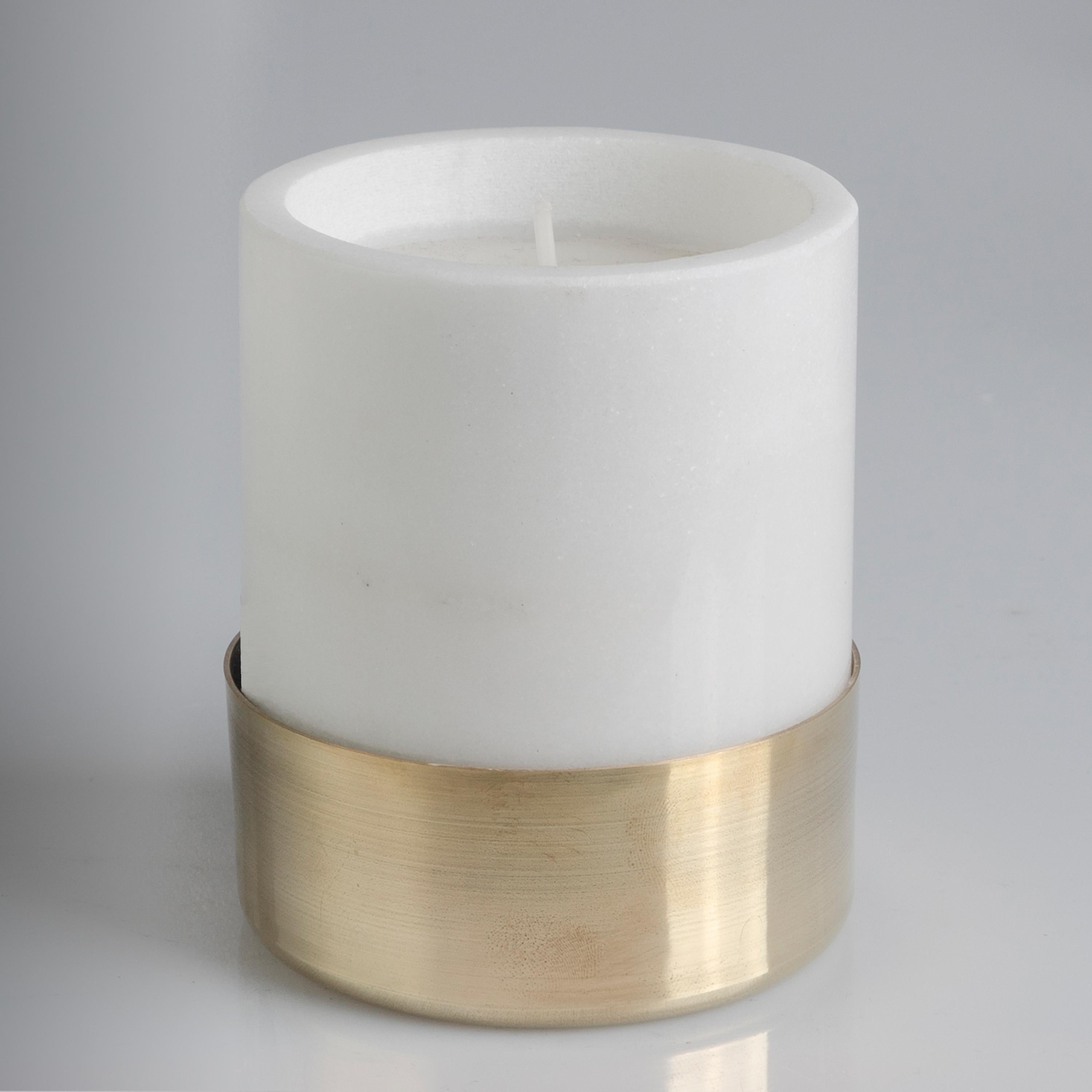 Grecian Polished Marble Candleholder For Sale 1