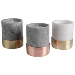 Grecian Polished Marble Candleholder