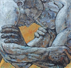 Greco Roman Classical Wrestlers Oil Painting