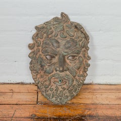 Greco Roman Style Bronze Wall Fountain Head with Great Character