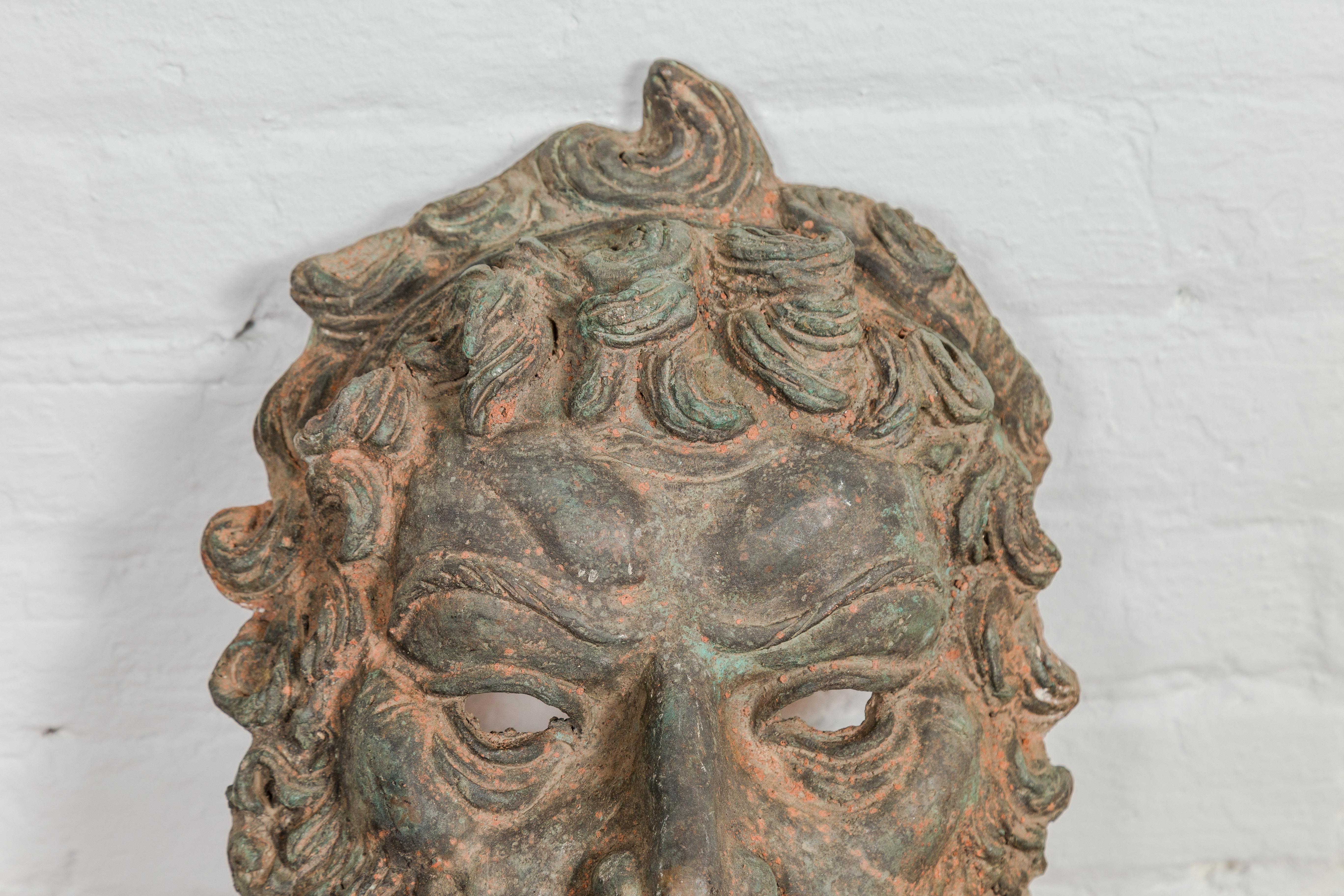 Greco Roman Style Bronze Wall Fountain Head with Great Character 2