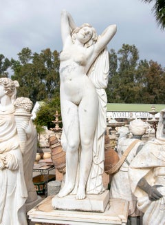 Greco-Roman Style Large Classical Marble Sculpture of a Female Nude