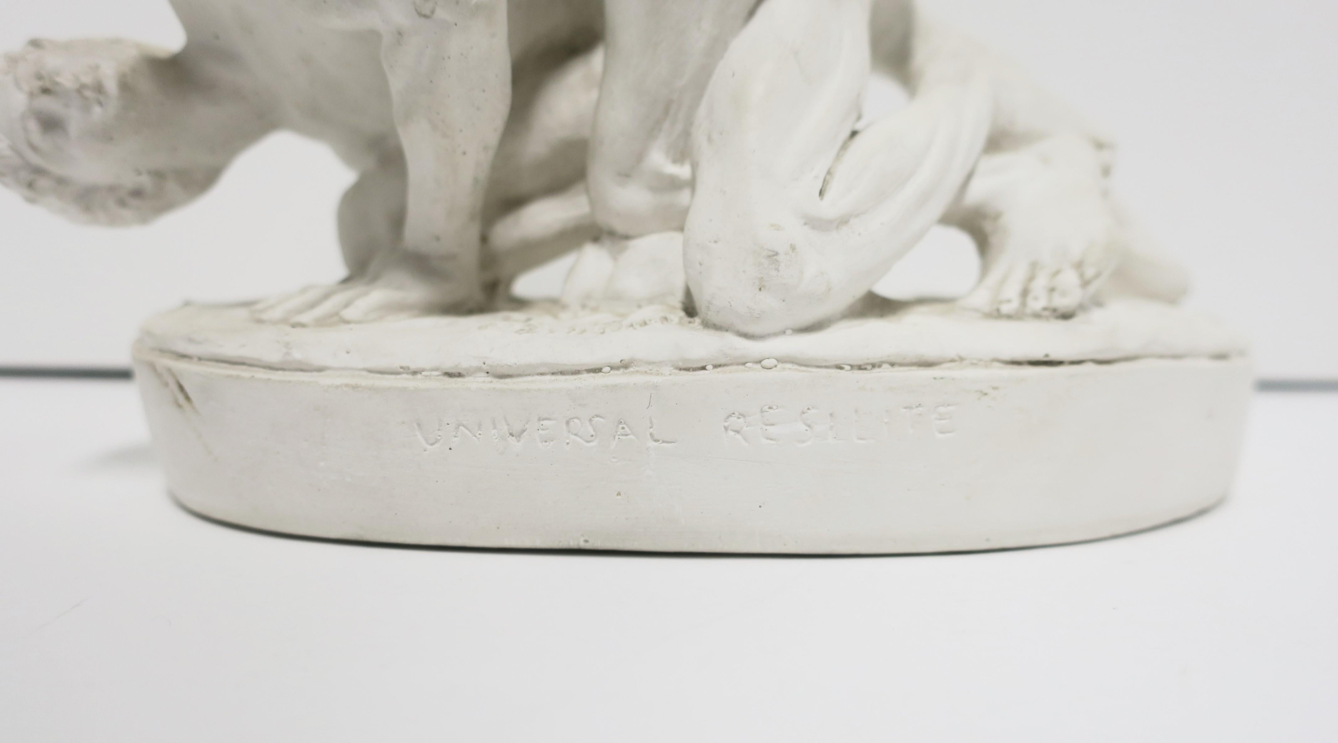Greco-Roman White Plaster Male Figurative Sculpture 3