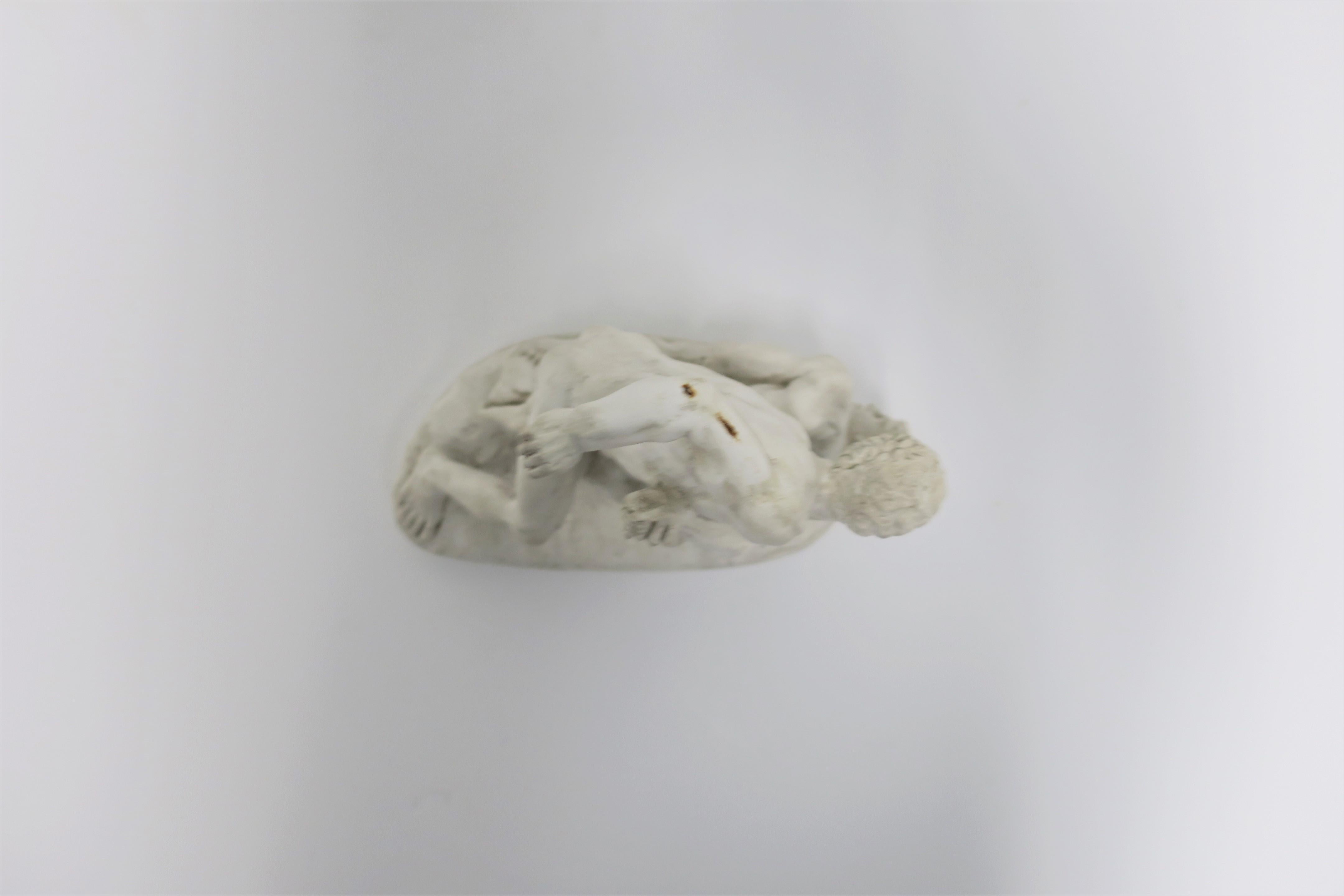 Greco-Roman White Plaster Male Figurative Sculpture 1