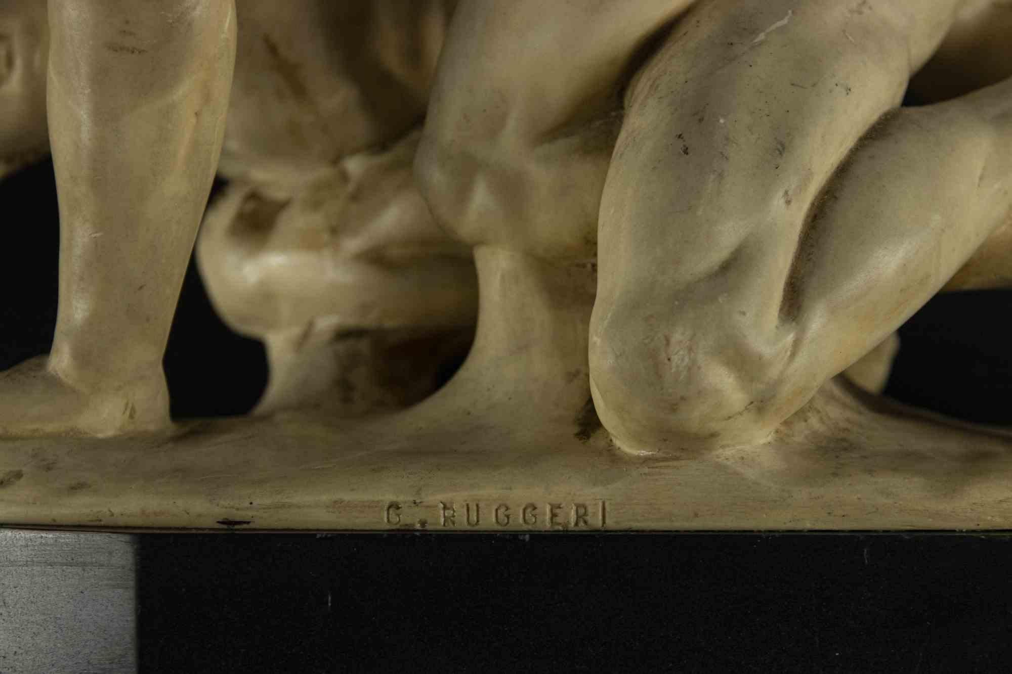 Greco-Roman Wrestling Scultpture, Early 20th Century Italiano en venta