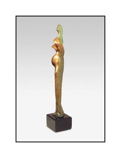 Antonio Grediaga Kieff Original Bronze Sculpture Signed Female Figurative Art