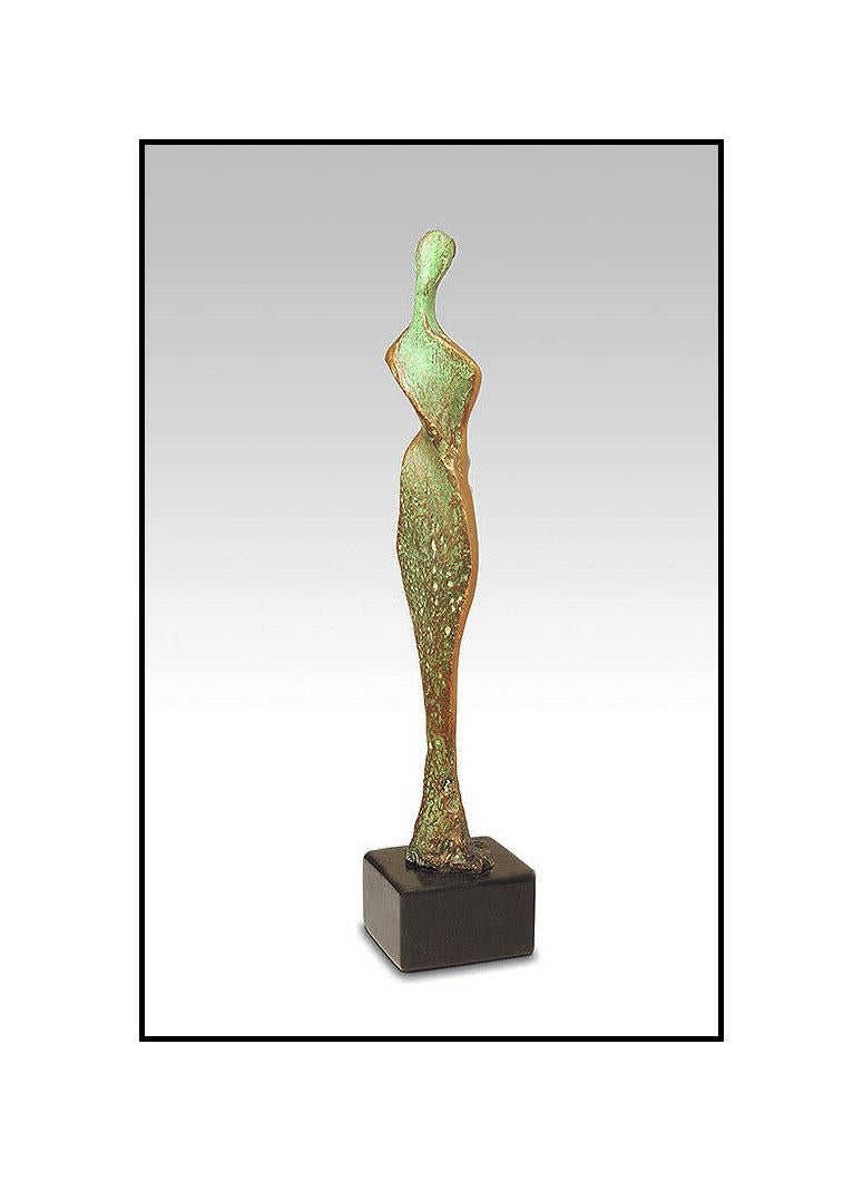 Antonio Grediaga Kieff Original Bronze Sculpture Signed Female Figurative Art For Sale 1