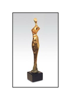 Antonio Grediaga Kieff Original Bronze Sculpture Signed Female Figurative Art