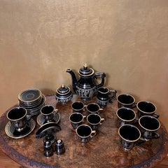 Greece 24k Gold 30 Pieces Tea Set