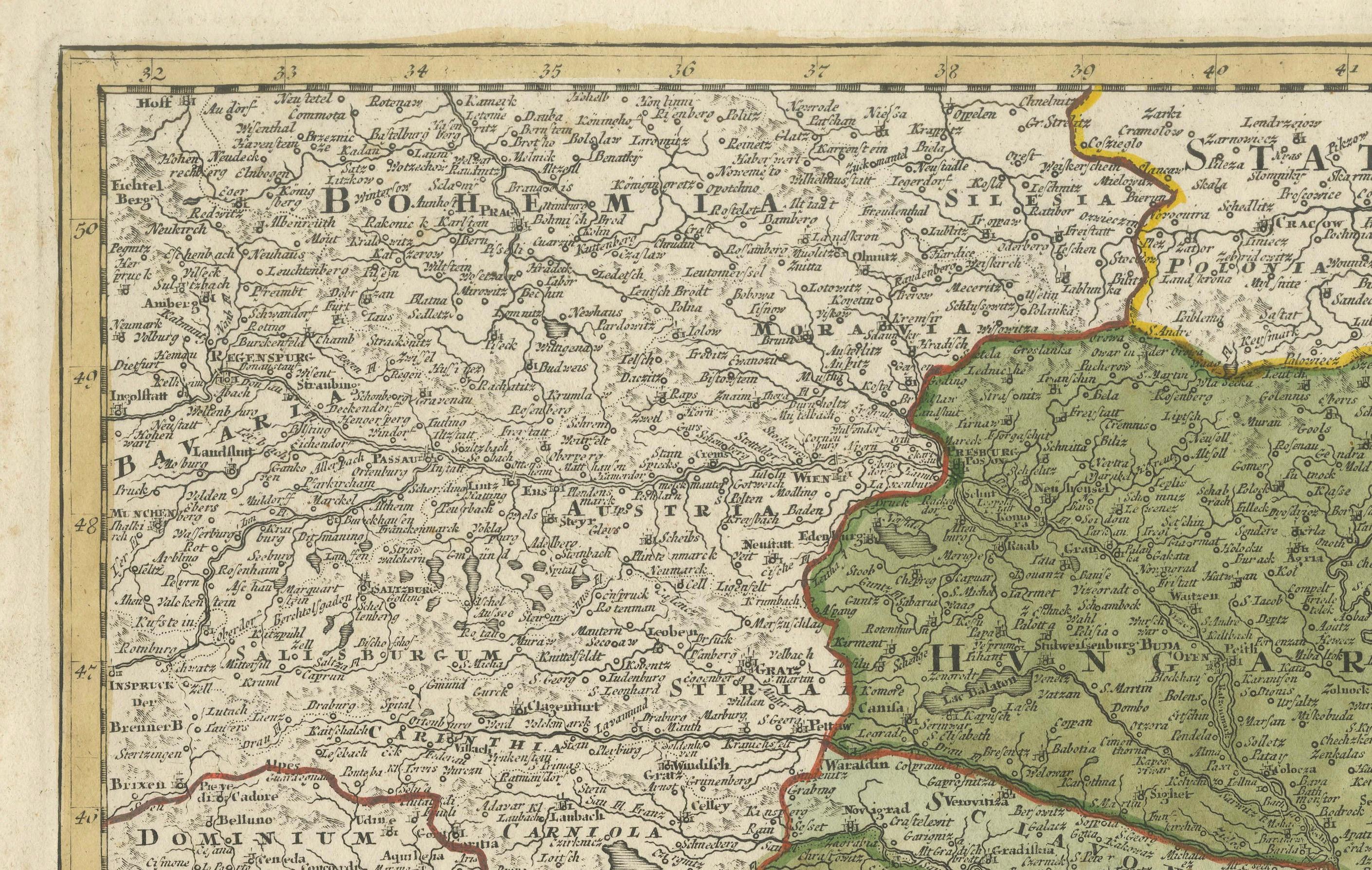 Greece and Ottoman Balkans Map – Homann Engraving ca. 1720 For Sale 1