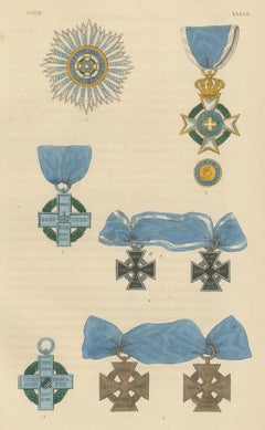 Griechenland, Abzeichen des Erlöserordens, Tafel XXXVII, Holzschnitt, 1844