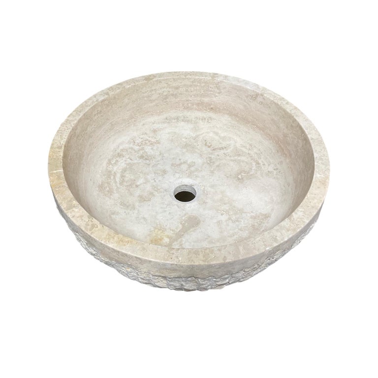 Greece Travertine Sink Bowl For Sale at 1stDibs