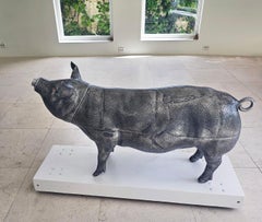 "Greedy pig" life sized fully functioning heavy metal freestanding safe/vault