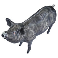 "Greedy pig" life sized fully functioning heavy metal freestanding safe/vault