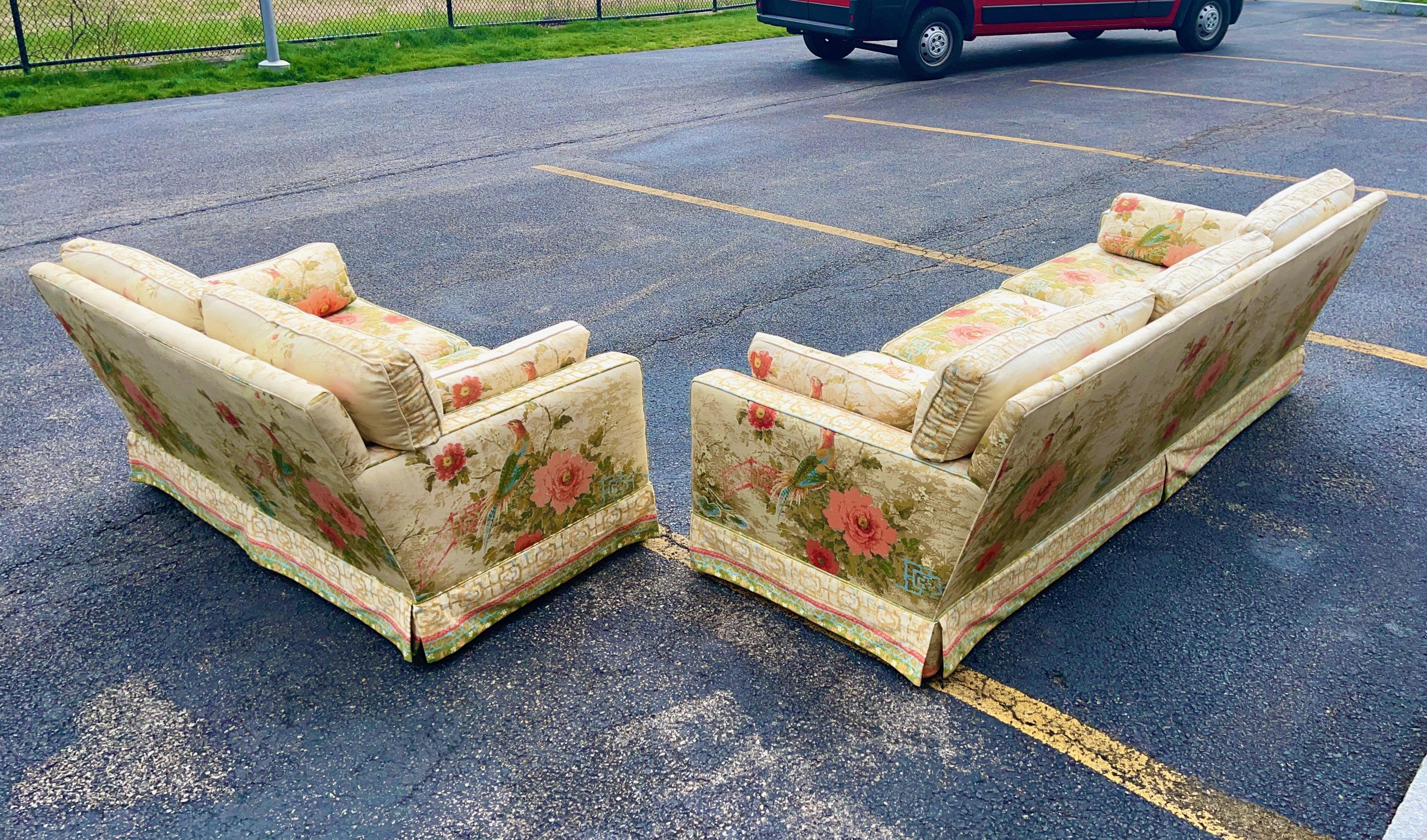 Greef-Warner Peony Garden Sofa For Sale 4