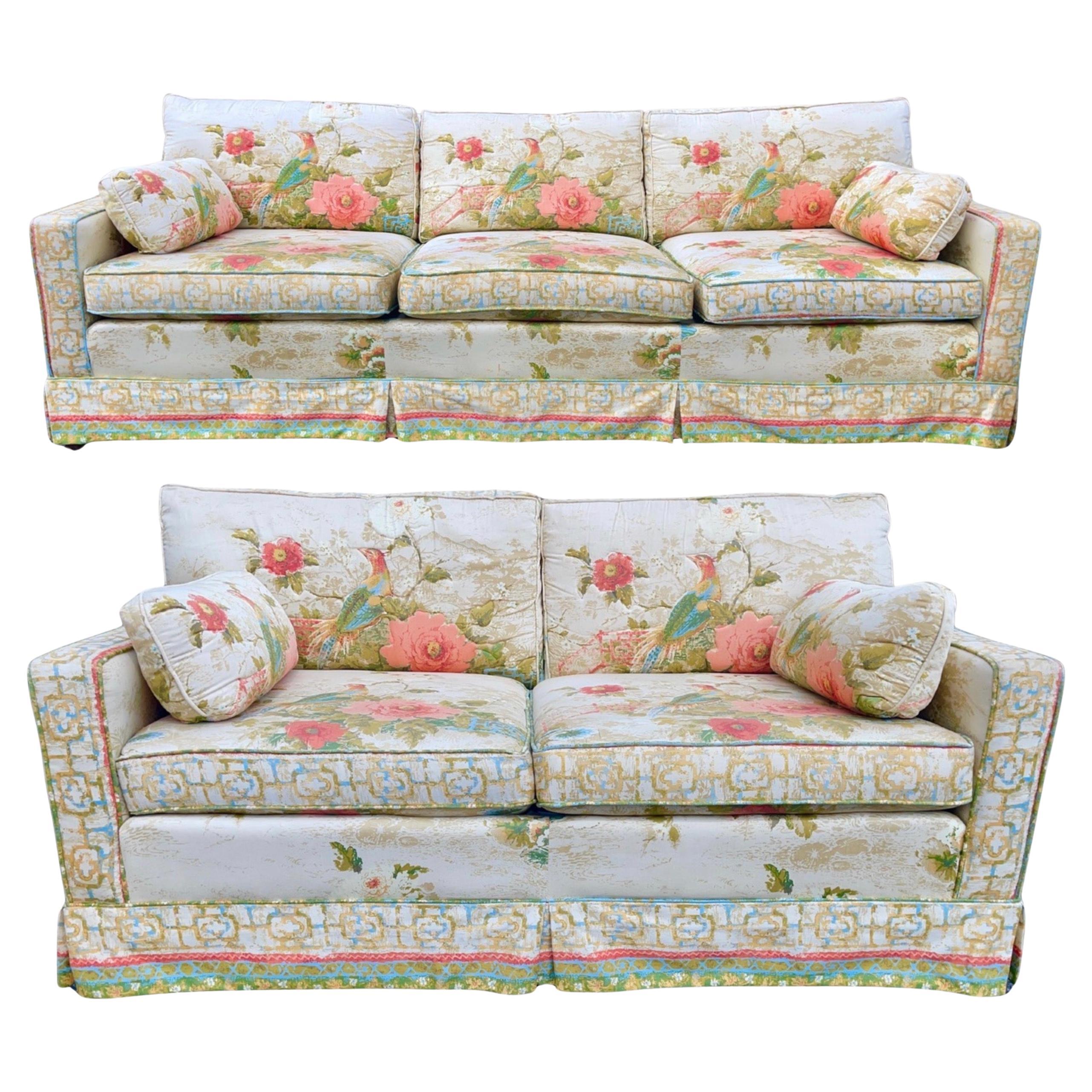 Greef-Warner Peony Garden Sofa For Sale 8