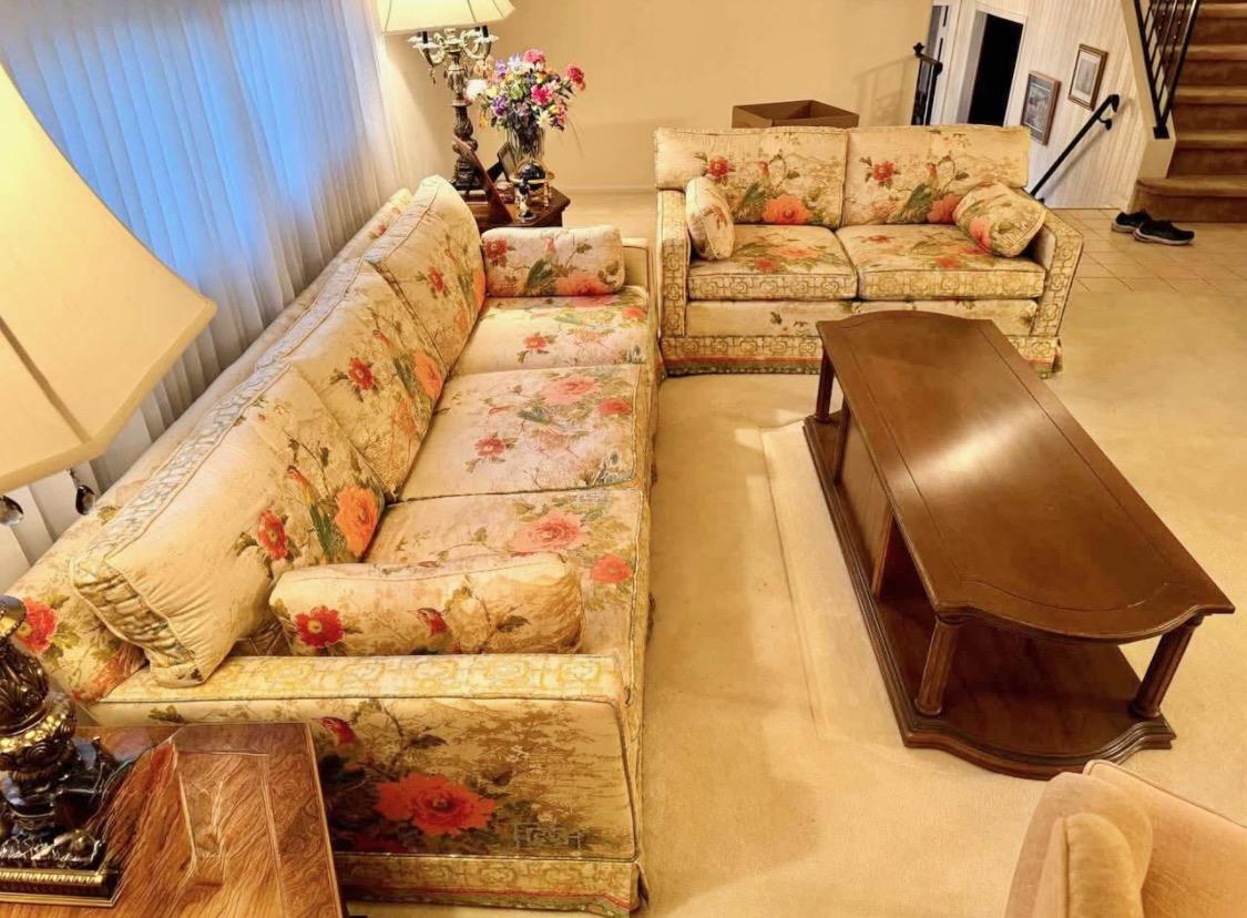 Greef-Warner Peony Garden Loveseat For Sale 3