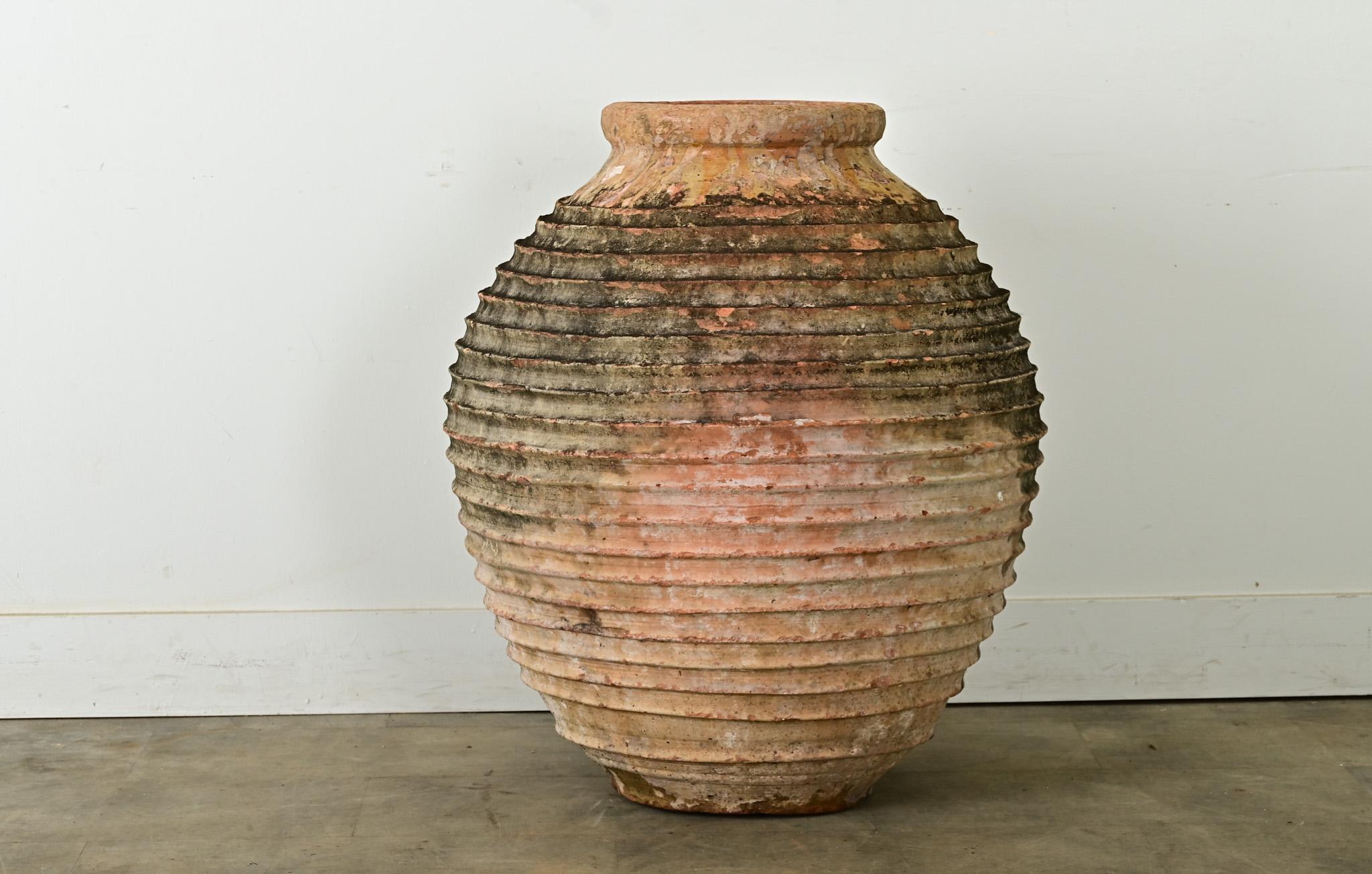 Other Greek 18th Century Terracotta Olive Oil Jar For Sale