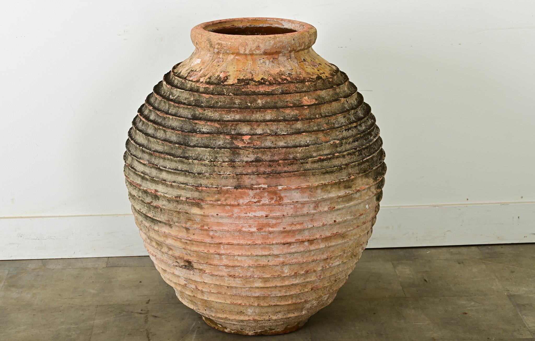 Other Greek 18th Century Terracotta Olive Oil Jar For Sale