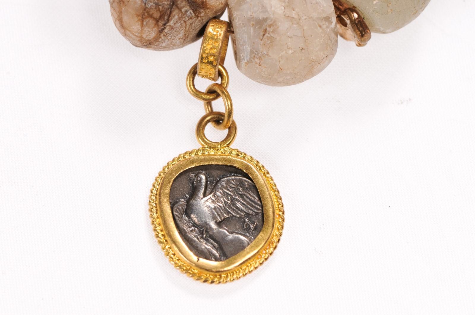 Griechische 4. C. BC Münze Halskette im Angebot 5