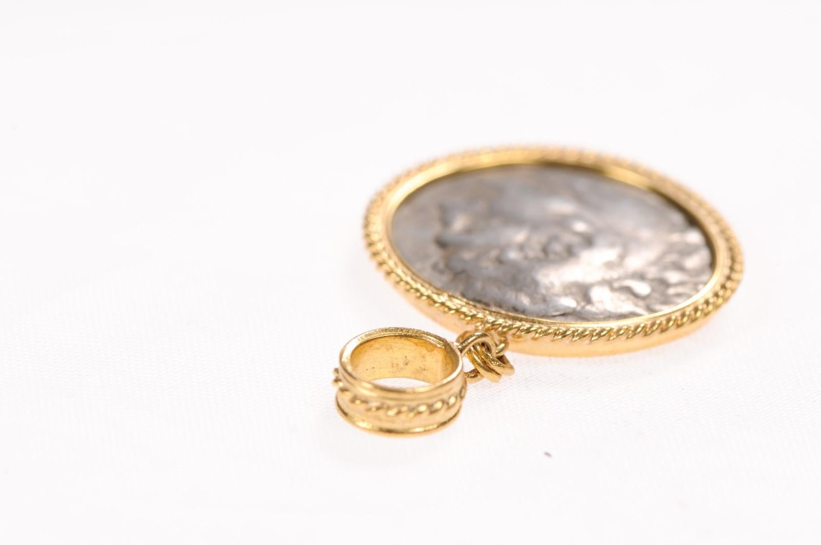 Griechischer Münz-Anhänger aus dem 4. Jahrhundert BC (pendant nur) im Angebot 5