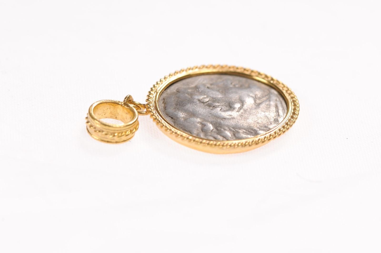 Griechischer Münz-Anhänger aus dem 4. Jahrhundert BC (pendant nur) im Angebot 1