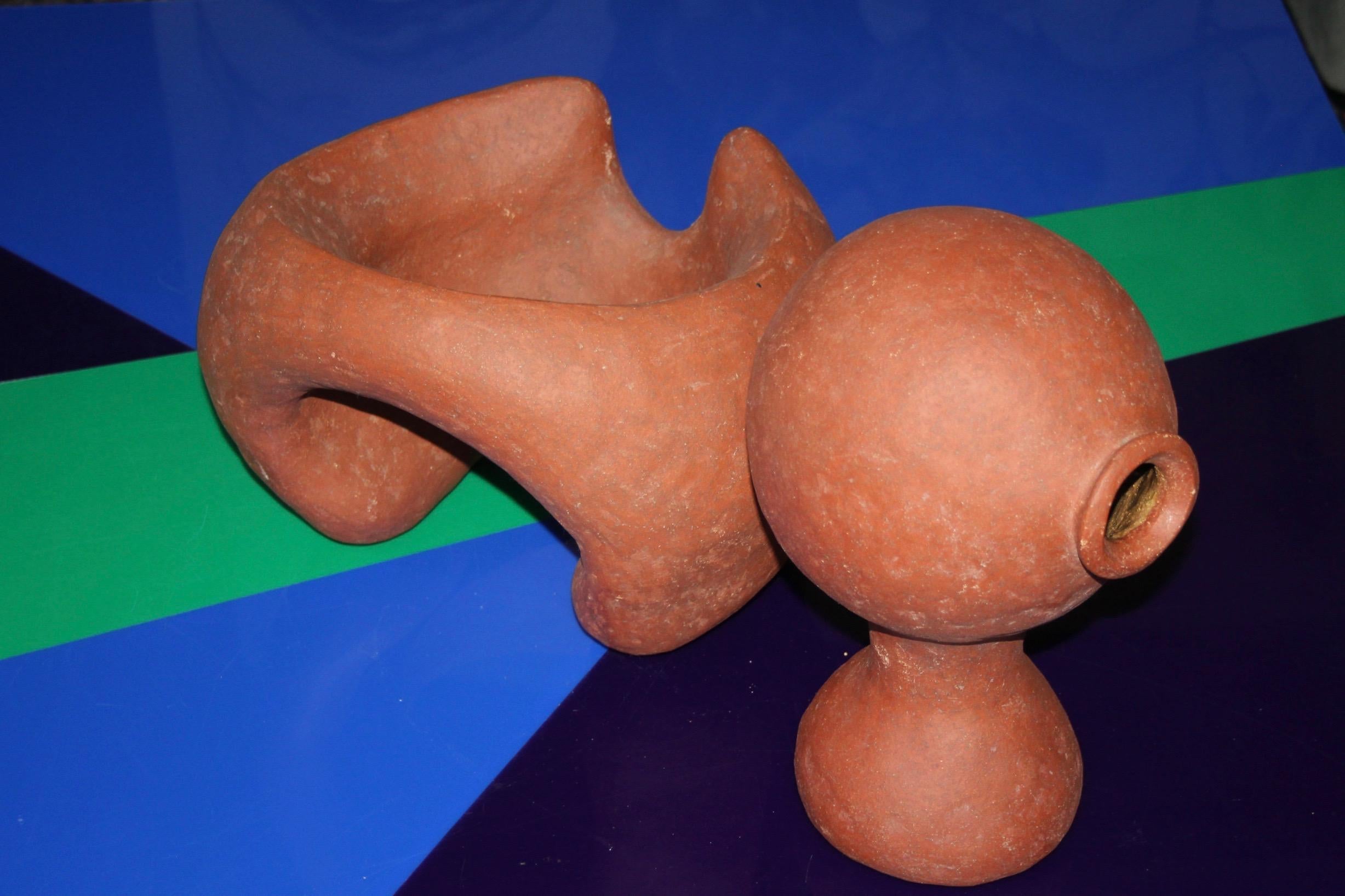 Fin du 20e siècle Céramique grecque anthropomorphe datée de 1986 en vente