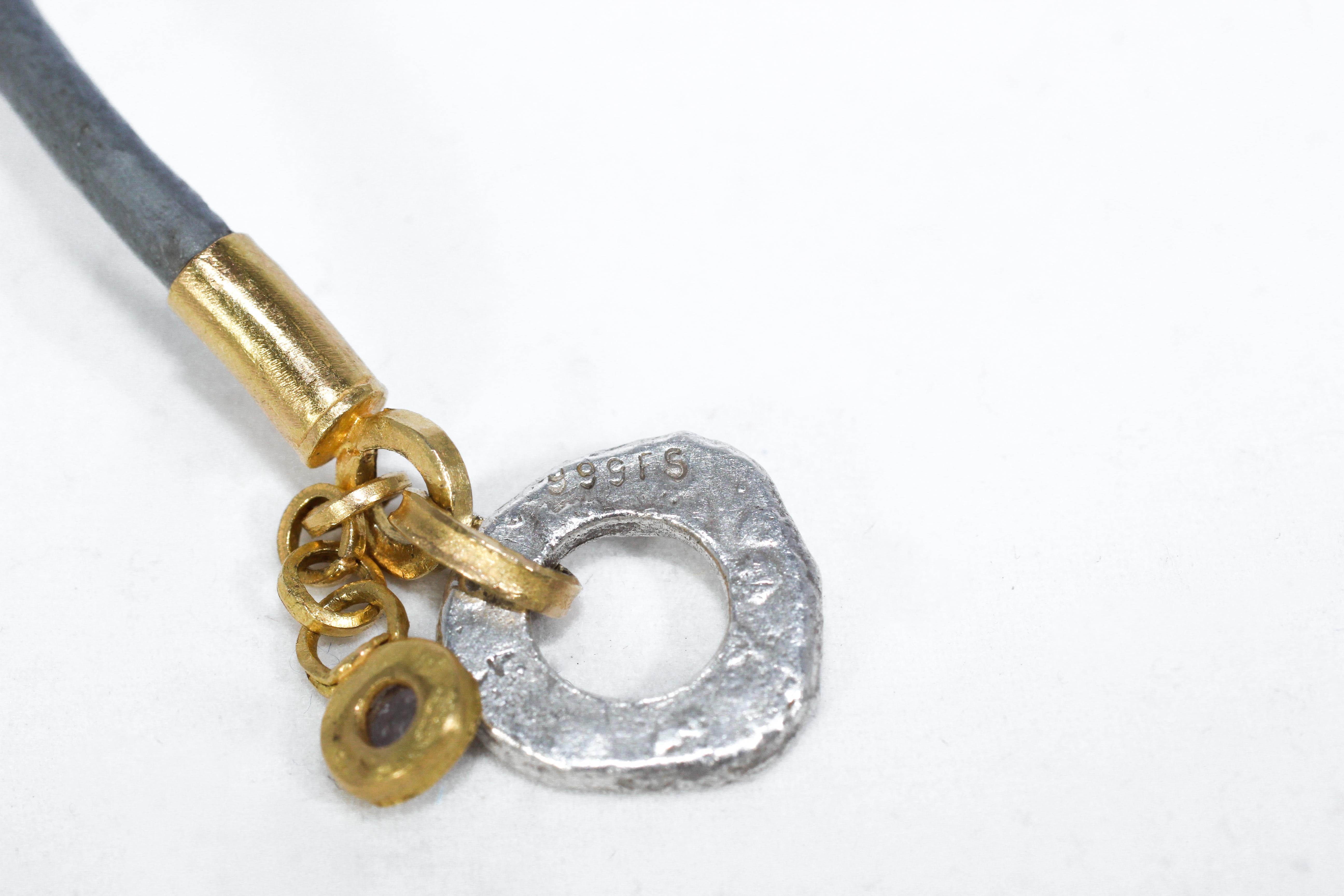 Collier ras du cou pendentif en or 22k-21k avec pièce de monnaie grecque ancienne en argent et perle de Tahiti en vente 10
