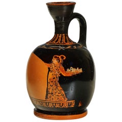 Greek, Attic Red Figure Squat Lekythos by the Meidias Painter