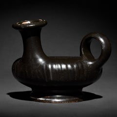Greek Black Glaze Pottery Guttus