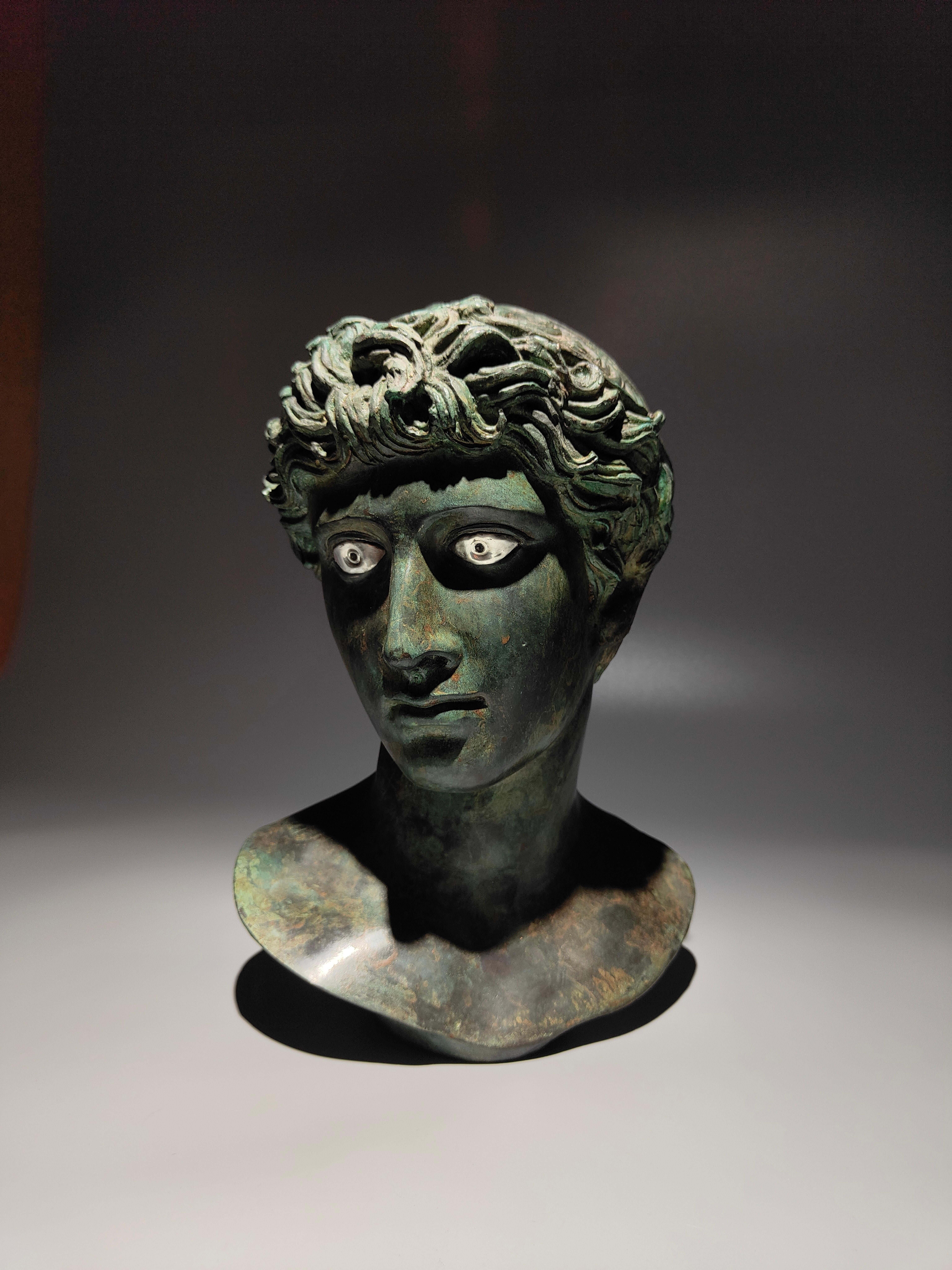 Greek Bust in Bronze, XIX Century For Sale 5