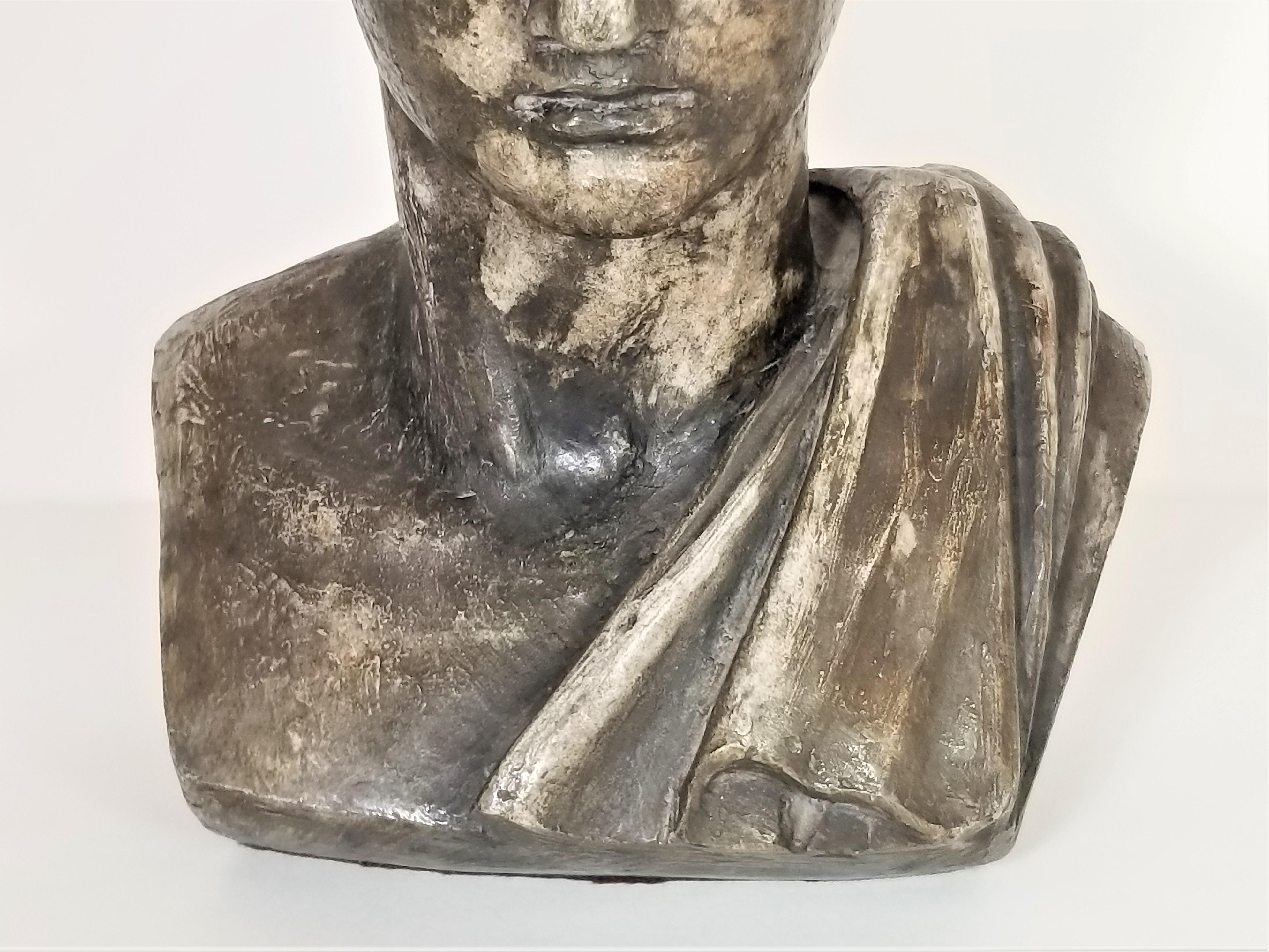 20th Century Greek Bust Sculpture Mid Century  For Sale