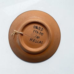 Greek Clay Grand Tour Hanging Plate with Warrior