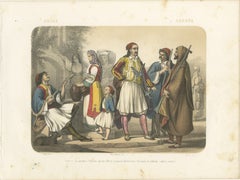 Greek Costumes – Athenians and Palicars of Selléide, c.1845