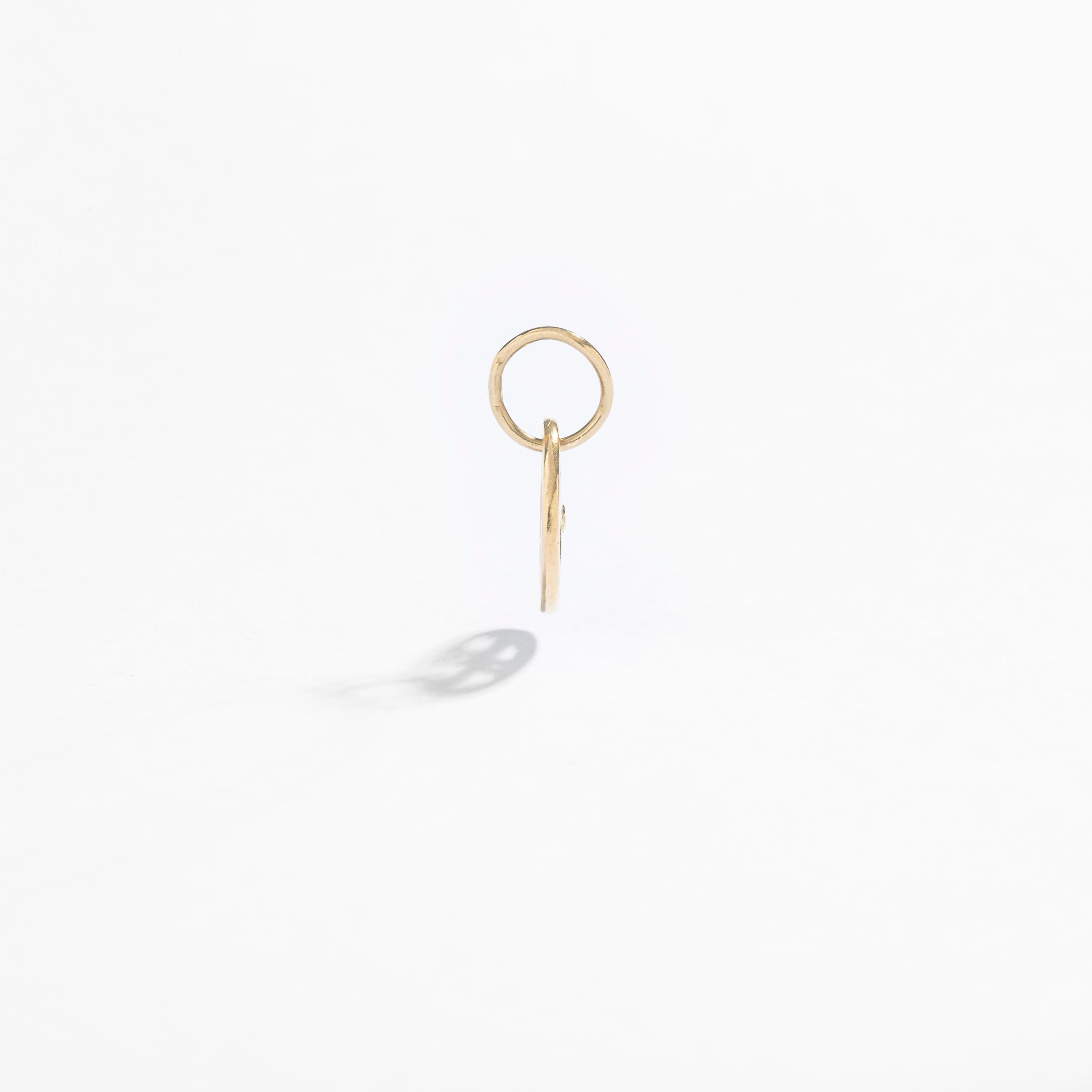 Greek Cross Circle Yellow Gold 18k Pendant Charm.
Greek revival.

Total height: 0.79 inch (2.00 centimeters) including bail.